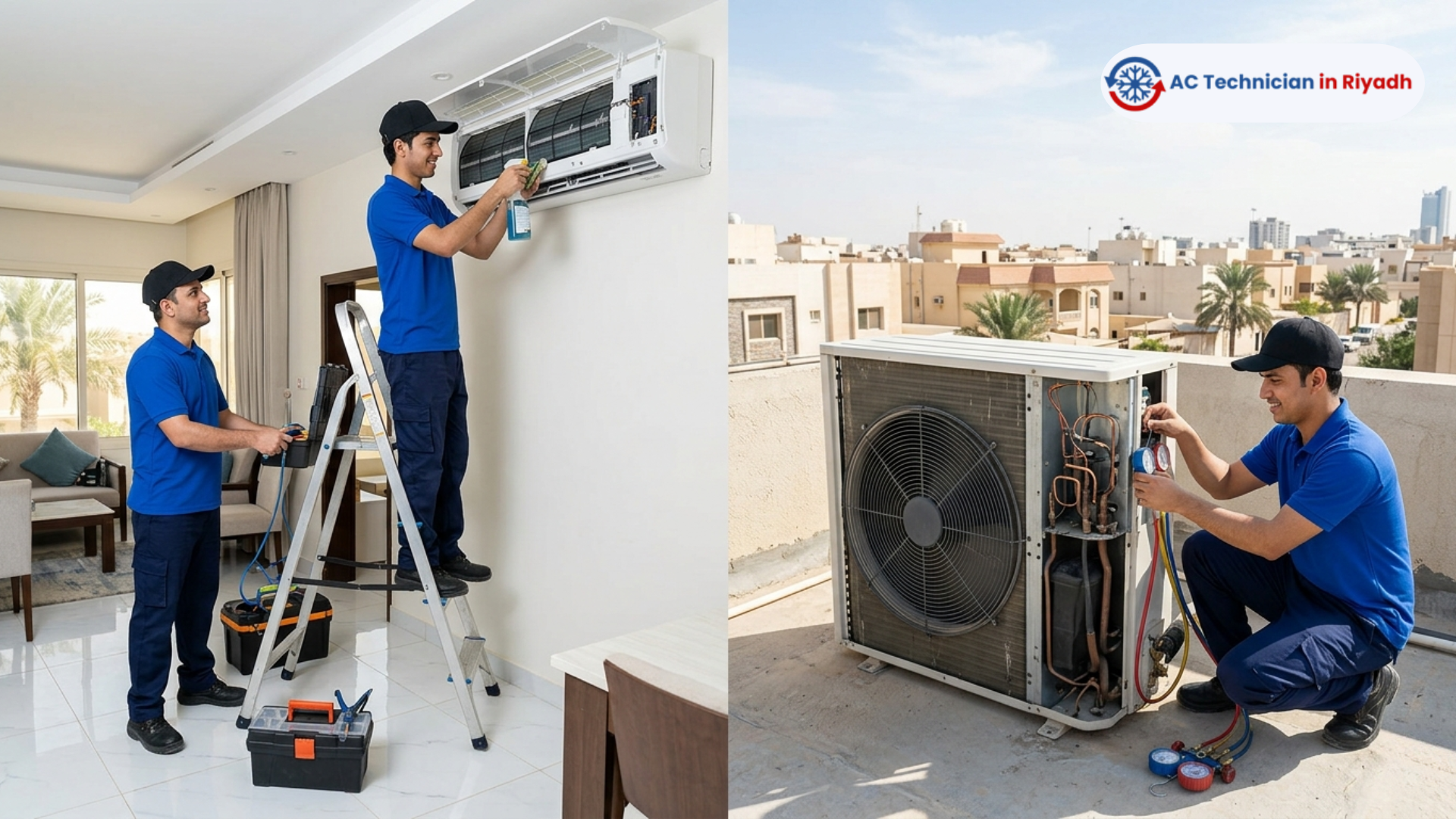 Indoor/Outdoor AC Service in Riyadh | Professional Care